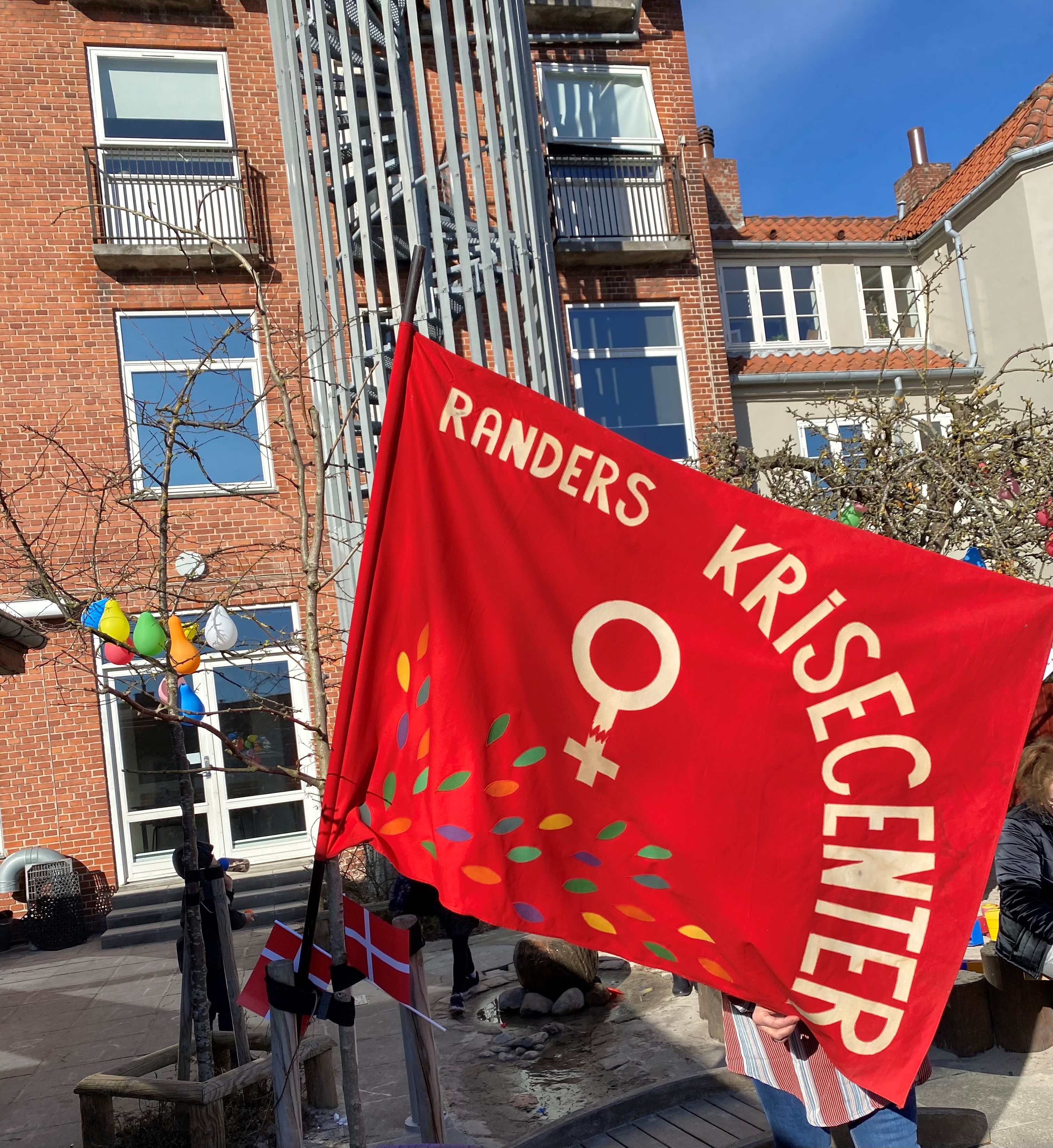 Billede af Randers Krisecenters flag